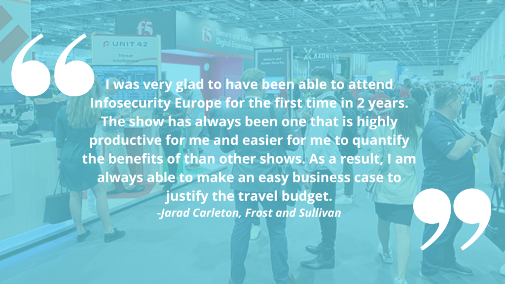 Infosecurity Europe Testimonial