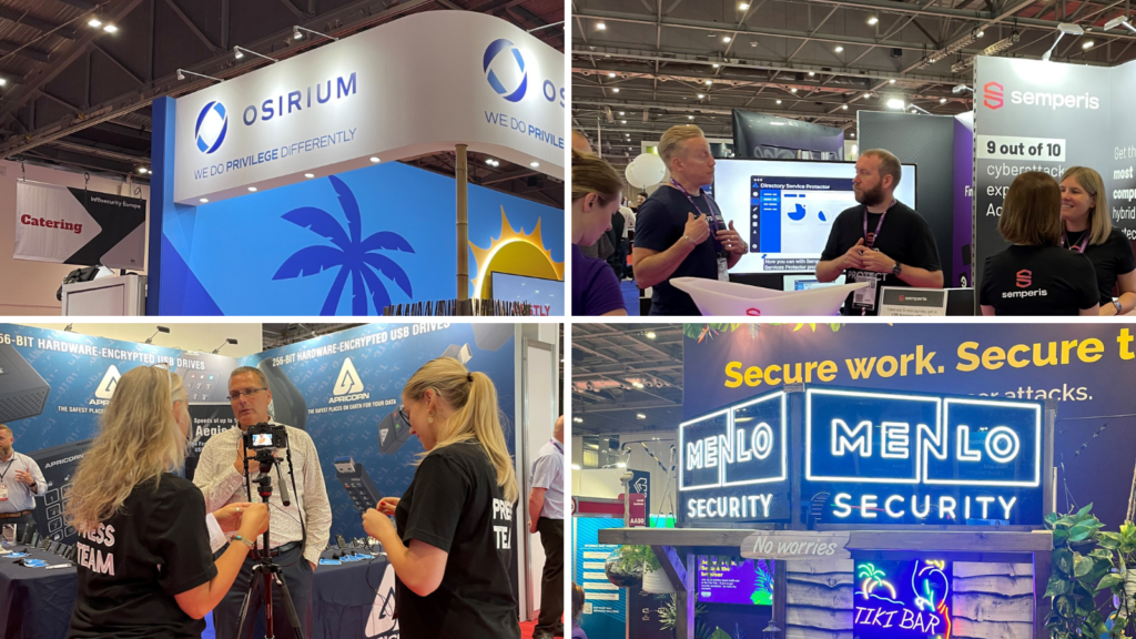 Menlo Security, Apricorn, Osirium and Semperis at Infosecurity Europe 2023